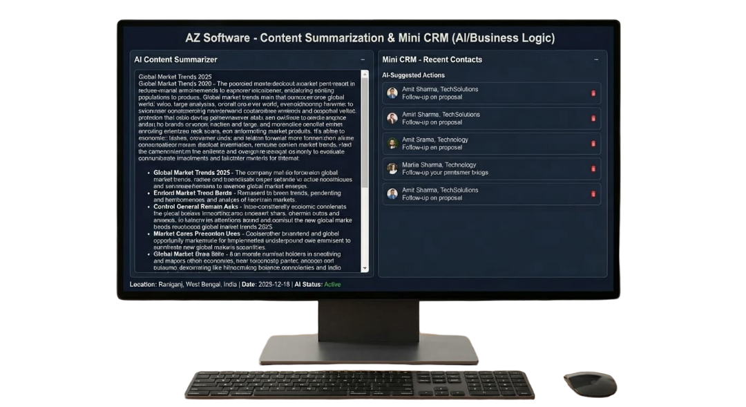 CRM with AI Screenshot