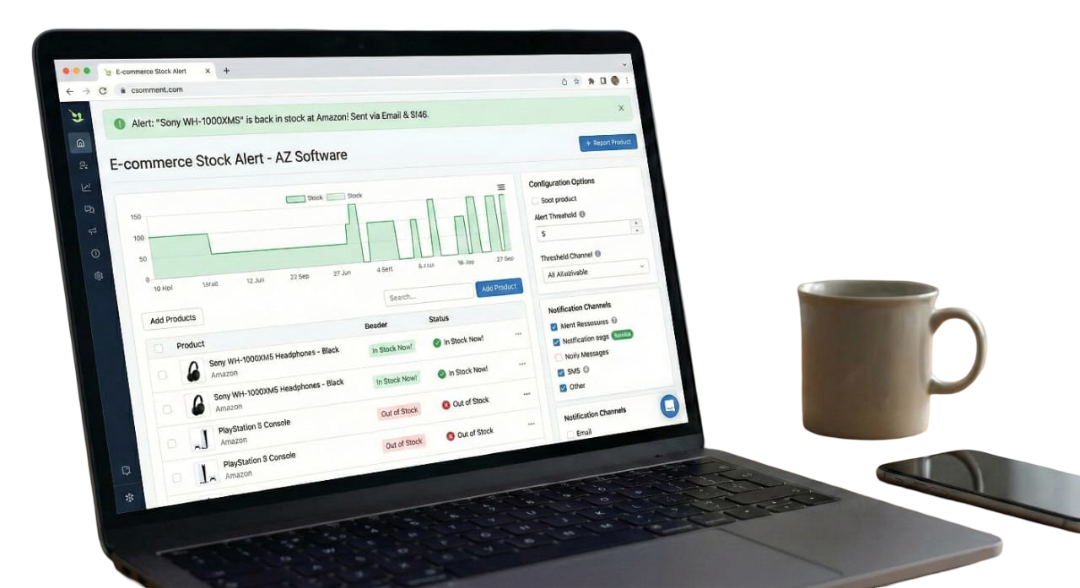 Stock Alert System Screenshot